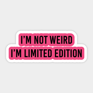 limited edition Sticker